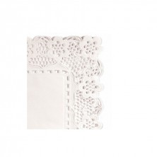 Blondas Rectangulares Caladas Blancas Celulosa 27 x 21 cm (Caja 250 Uds) García de Pou - La Casa de Vesta
