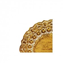 Rodales Metalizados Oro Celulosa Y Aluminio 21,5 cm diámetro (Caja 100 Uds) García de Pou - La Casa de Vesta