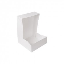 Cajas Pastelería Cuadradas Sin Ventana Blanca 28 x 28 x 10 cm (Pack 50 Uds.)