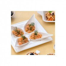 Cuchara En Forma De Gota Blanca Bionic 10,5 x 3,6 x 2,7 cm. (Pack 50 Uds.)