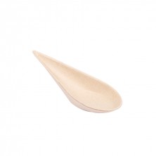 Cuchara En Forma De Gota Blanca Bionic 10,5 x 3,6 x 2,7 cm. (Pack 50 Uds.)