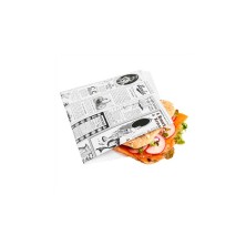 Bolsas Burger / Kebab Times Blanco 16 x 16,5 cm (Pack 500 Uds) García de Pou - La Casa de Vesta