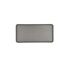 Bandeja Rectangular Gio Gris Melamina 24 x 11,5 cm. comprar en