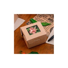 Caja Con Ventana Kraft 8 x 7,5 x 5,5 cm. (Pack 50 Uds.) García de Pou - La Casa de Vesta
