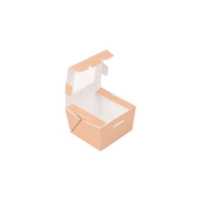 Caja Con Ventana Kraft 8 x 7,5 x 5,5 cm. (Pack 50 Uds.) García de Pou - La Casa de Vesta