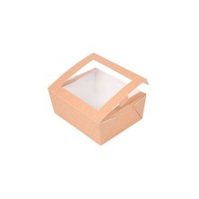 Caja Con Ventana Kraft 15,3 x 12,1 x 6,4 cm. (Pack 25 Uds.) García de Pou - La Casa de Vesta