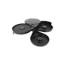 Ribeteador Vasos (azúcar y sal) ABS Negro 20 x 16 x 7,4 cm García de Pou - La Casa de Vesta