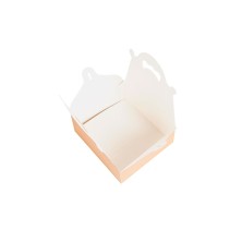 Cajas Pastelería Con Asas Kraft 16 x 18 x 7 cm. (Pack 50 Uds.) García de Pou - La Casa de Vesta