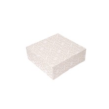 Cajas Pastelería Sin Ventana Blanco y Dorado 26 x 26 x 8 cm. (Pack 50 Uds.) García de Pou - La Casa de Vesta