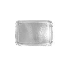 Bandeja Rectangular Plata y Oro 32 x 42 cm. (Pack 25 Uds.) García de Pou - La Casa de Vesta