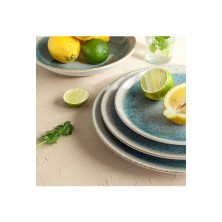 Plato Hondo Turquesa Óxido 23 cm. (Caja 12 Uds.) Lubiana - La Casa de Vesta