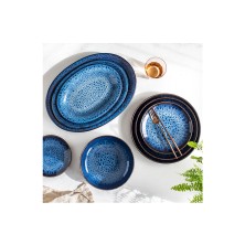 Fuente Oval Cosmos Blue 28 cm. (Caja 6 Uds.) Lubiana - La Casa de Vesta