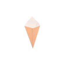 Cucurucho Para Fritos Kraft 12,8 x 21,7 cm. 100 G (Pack 200 Uds.) García de Pou - La Casa de Vesta