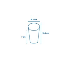Vaso Para Fritos Abierto Kraft 7 x 10,5 cm. (Pack 100 Uds.) García de Pou - La Casa de Vesta