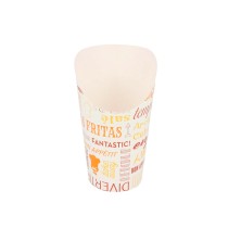 Vaso Para Fritos Abierto Parole 8,5 x 13,5 cm. (Pack 50 Uds.) García de Pou - La Casa de Vesta