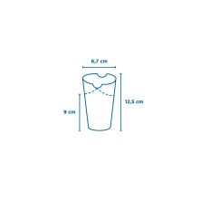 Vaso Para Fritos Cerrado Parole 6,7 x 12,5 cm. (Pack 100 Uds.) García de Pou - La Casa de Vesta