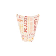 Vaso Para Fritos Cerrado Parole 6,7 x 12,5 cm. (Pack 100 Uds.) García de Pou - La Casa de Vesta