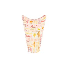 Vaso Para Fritos Cerrado Parole 8,5 x 18 cm. (Pack 50 Uds.) García de Pou - La Casa de Vesta