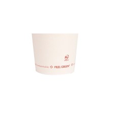Vaso Para Fritos Abierto Blanco 8,5 x 13,5 cm. (Pack 50 Uds.) García de Pou - La Casa de Vesta